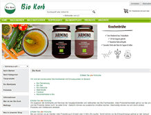 Tablet Screenshot of bio-korb.de